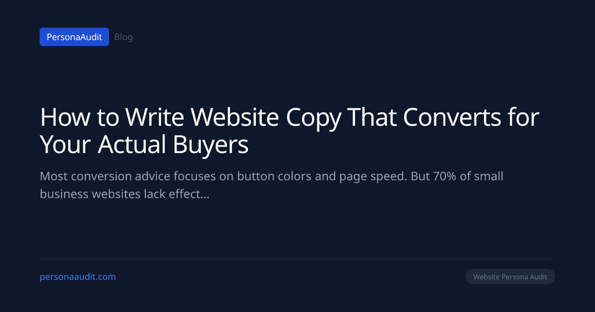How to Write Website Copy That Converts for Your Actual Buyers ...